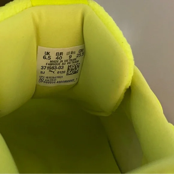 Puma RS-X Neon Yellow Sneakers - Picture 6 of 6